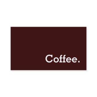 Simple Word Dark Loyalty Coffee Punch-Card