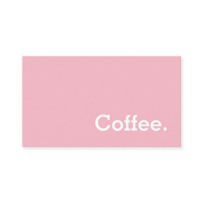 Simple Word Dark Loyalty Coffee Punch-Card