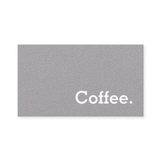 Simple Word Minima Loyalty Coffee Punch-Card Black