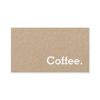 Simple Word Minima Loyalty Coffee Punch-Card Craft