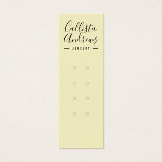 Simple Yellow Black Multiple Earring Display Card