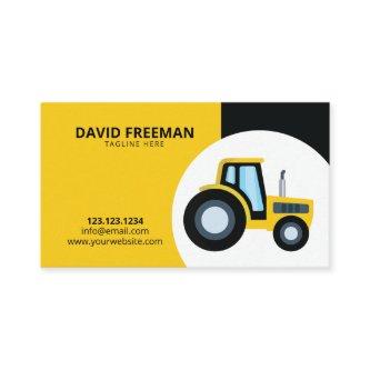 Simple Yellow & Black Tractor Construction