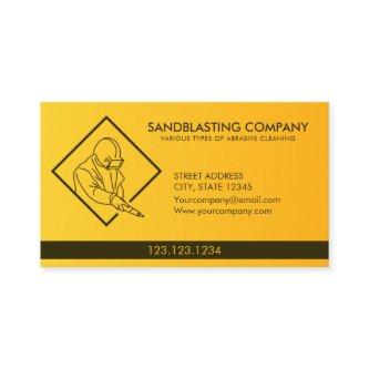 Simple Yellow Sandblasting Power Washer Cleaning