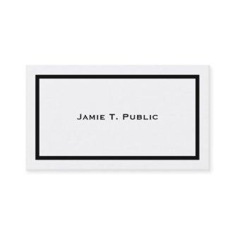 Simplicity: Black Band Frame, White Background