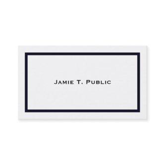 Simplicity: Blue Banded Frame, White Background