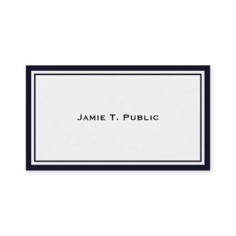 Simplicity: Blue & White Frame, White Background