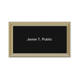 Simplicity: Gold Frame, Black Background