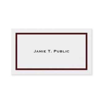 Simplicity: Whine Banded Frame, White Background
