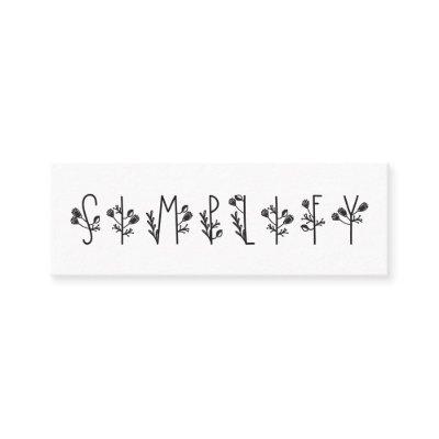 Simplify Thoreau Quote, Positive Message Mini