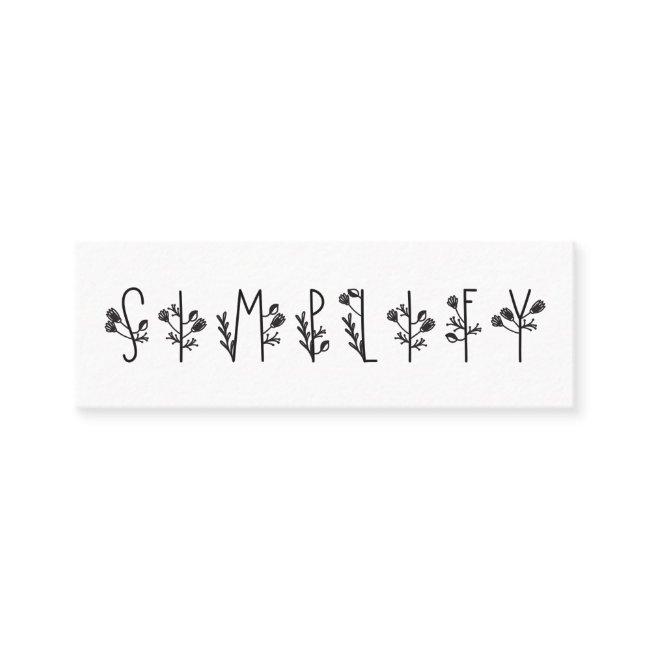 Simplify Thoreau Quote, Positive Message Mini