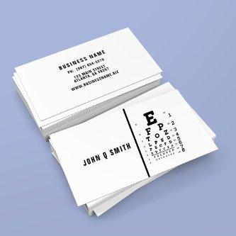 Simplistic Black White Modern Optician
