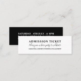 Simplistic & Modern Admission Ticket