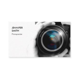 Simply Black and White Photographer Camera Lens