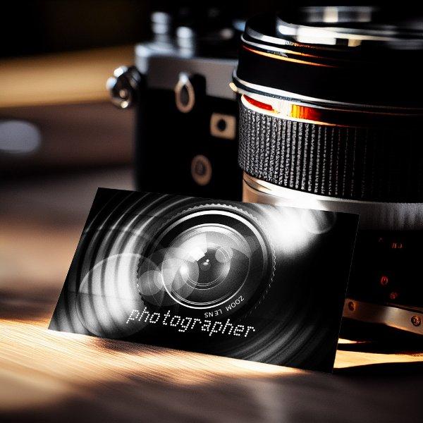 Simply Black and White Photographer Camera Lens