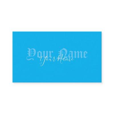 Simply elegant blue ancient letters