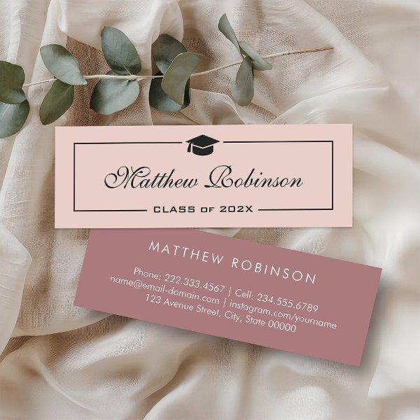 Simply Elegant Dusty Pink Graduation Mini