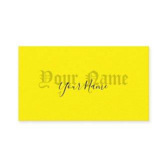 Simply elegant yellow ancient letters