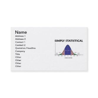 Simply Statistical (Bell Curve Attitude)