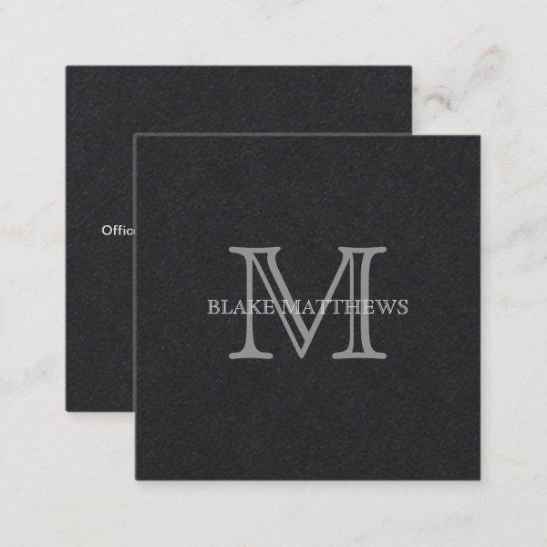 Simply Your Own Personalize It Monogram Square
