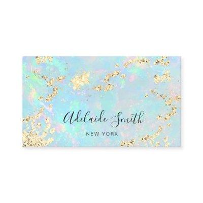 simulated glitter on faux iridescent opal photo