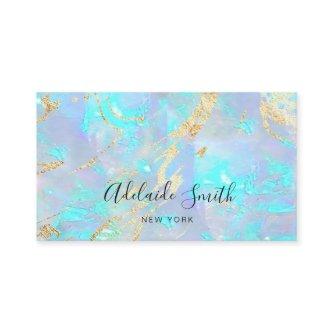 simulated glitter veins FAUX holographic opal