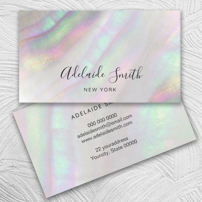 simulated iridescent shell