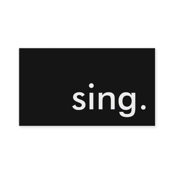 sing.