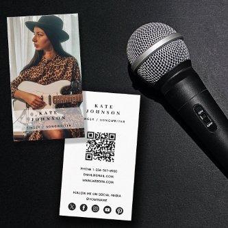 Singer Musician Photo Social Media QR Code