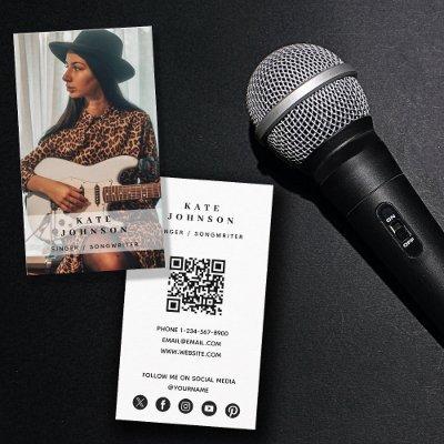Singer Musician Photo Social Media QR Code