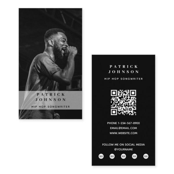 Singer Musician Songwriter Photo Hip Hop QR Code