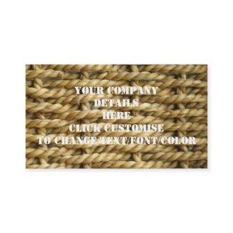 Sisal basket weave pattern