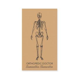 Skeleton orthopedic doctor sculpting Sand bone