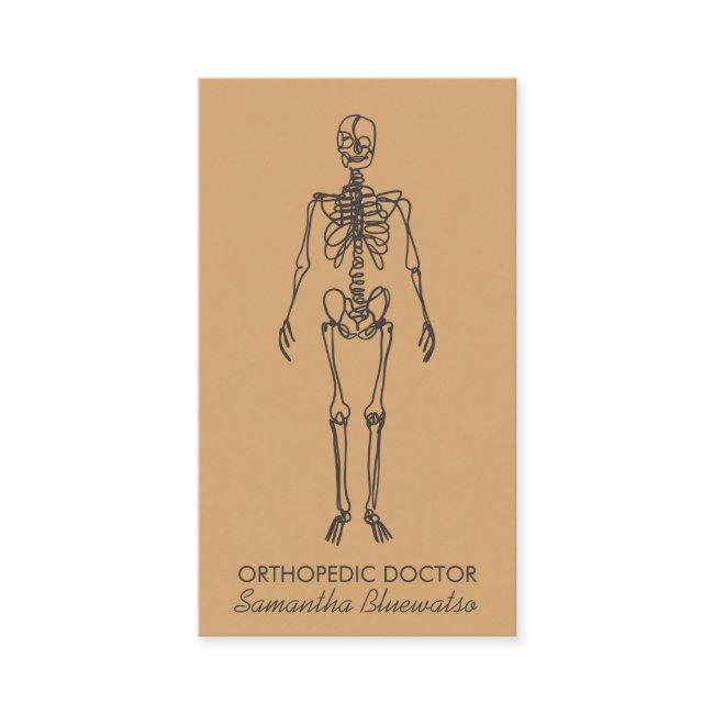 Skeleton orthopedic doctor sculpting Sand bone