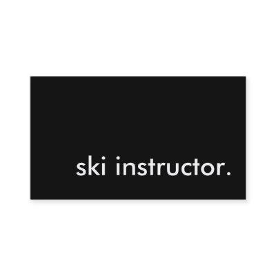 ski instructor.