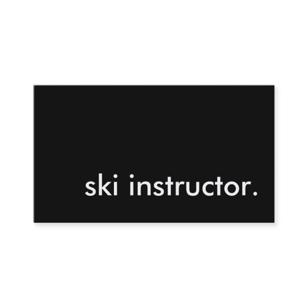 ski instructor.