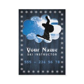 Ski Instructor - Business-, Schedule Card