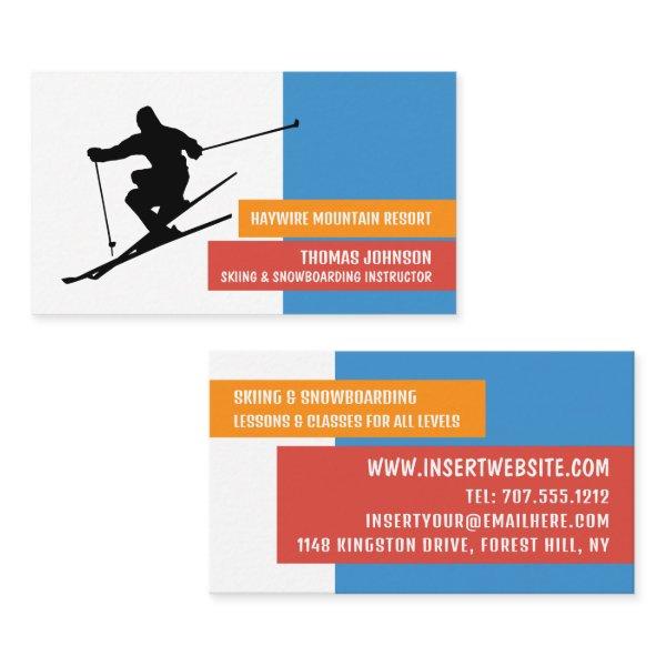Skier Silhouette, Skier & Snowboarder Instructor