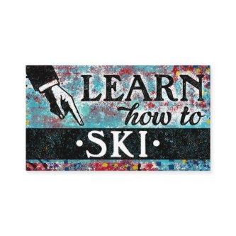 Skiing Lessons  - Blue Red
