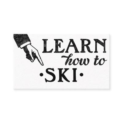Skiing Lessons  - Cool Vintage