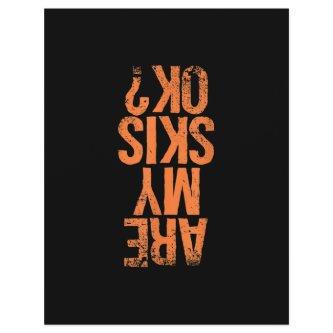 Skiing Lover | Are My Skis Ok? Letterhead