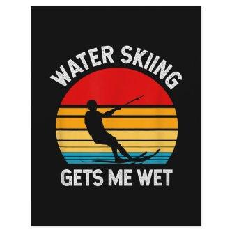 Skiing Lover | Funny Water Skiing Gets Me Wet Letterhead