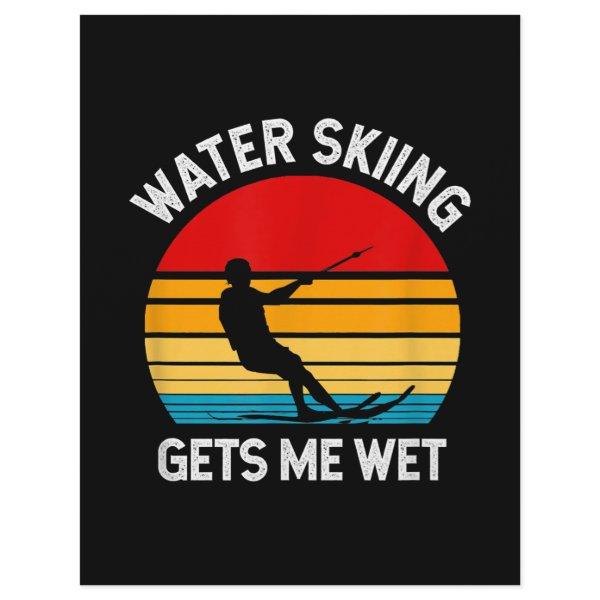 Skiing Lover | Funny Water Skiing Gets Me Wet Letterhead