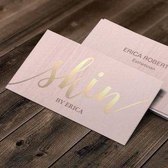 Skincare Salon Spa Esthetician Gold Typography