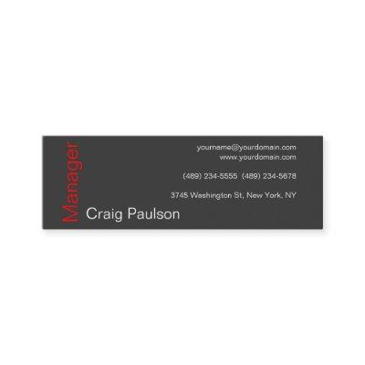 Skinny Contemporary Gray Red Hot