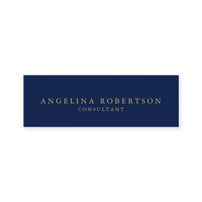 Skinny Dark Blue Gold Professional Trendy Mini