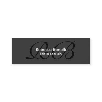 Skinny Gray Black White Monogram