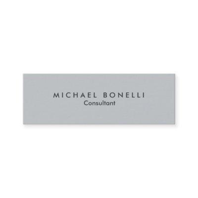 Skinny Grey Minimalist Consultant