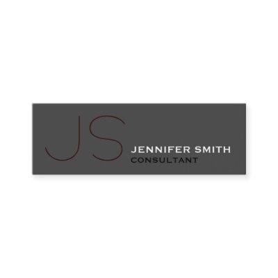 Skinny Monogram Consultant Dark Grey