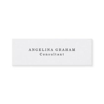 Skinny Plain Trendy White Professional Creative Mini