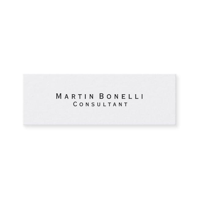 Skinny Simple Minimalist Consultant